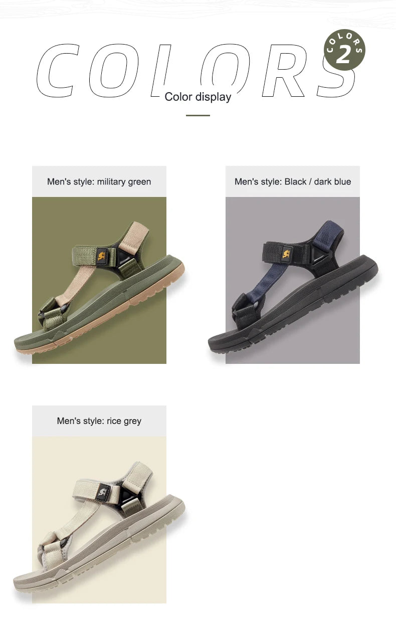 GOLDEN CAMEL Outdoor Brand Men's Sandals Summer Comfortable Lightweight Slippers Sandal Beach Shoes for Men 2023 New Flip Flops
