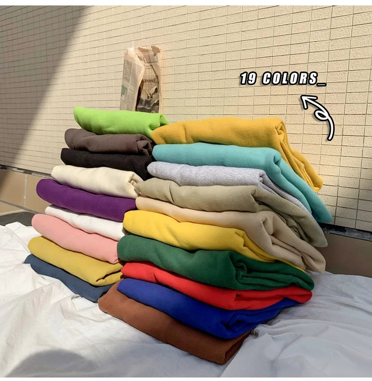 LEGIBLE 2025 Autumn Winter Woman's Hoodies Oversize Female Loose Solid Thicken Fleece Warm Women Sweatshirts Lady