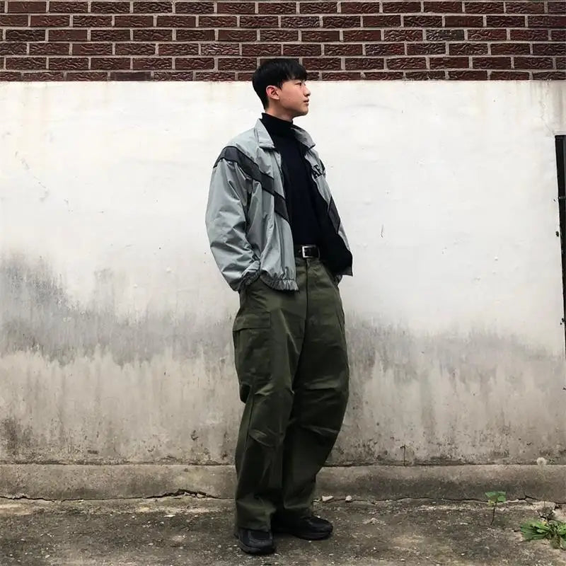 Over sized US Army Improved Physical Fitness Uniform Reflective PT Jacket Windproof Water Resistant Outwear IPFU Training Jacket