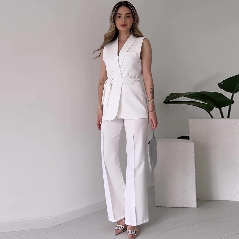 Women's Simple Solid Color Fashion Casual Elegant Outfit