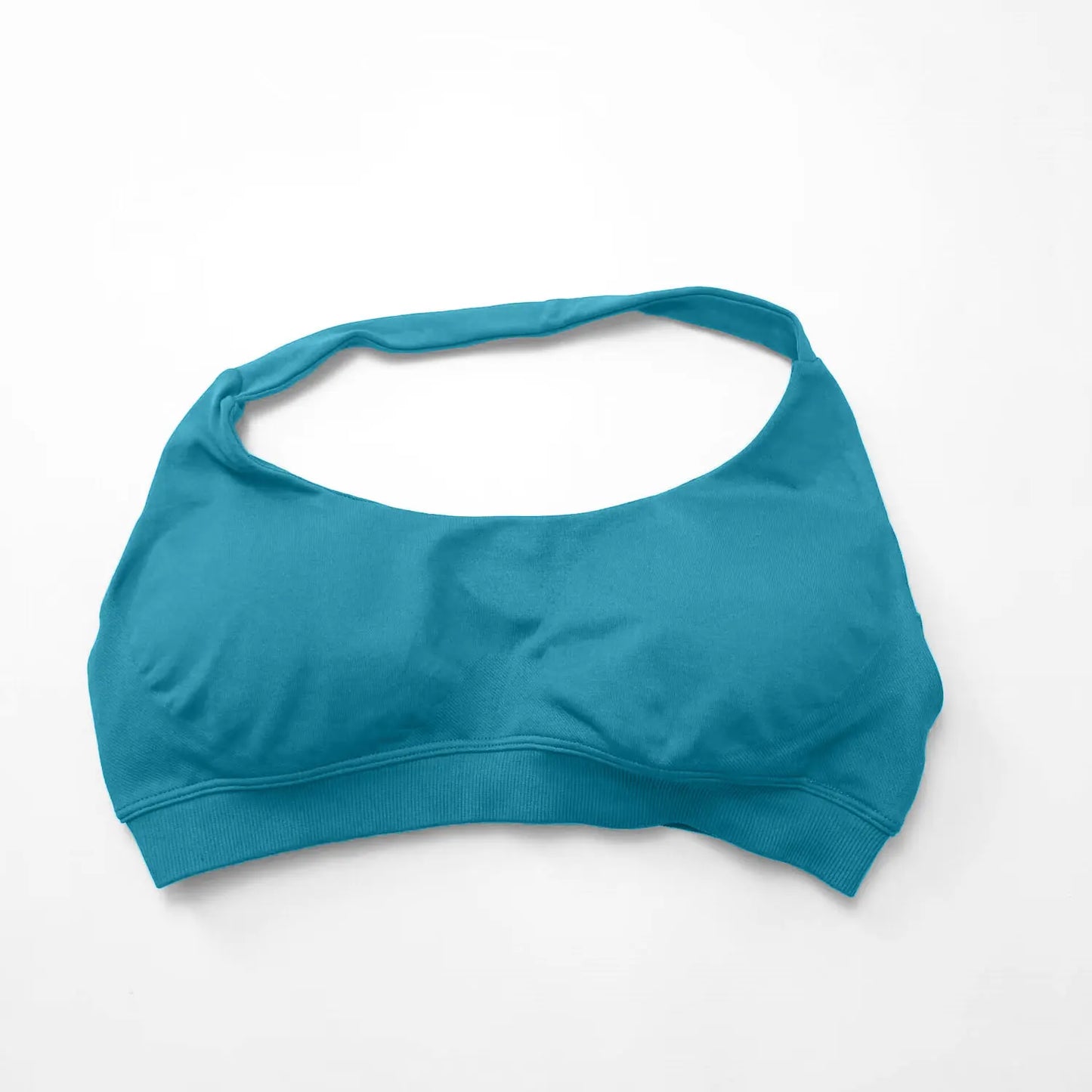 NCLAGEN Sports Bra Women Seamless Halter Top High Support Push-up Open Back Gym wear Fitness Yoga Workout underwear