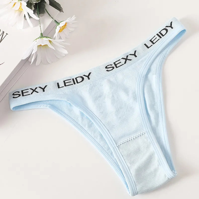 Letter Belt Brazilian Panties Women Seamless Underwear Female Underpants Sexy Briefs Lingerie Comfy Intimates