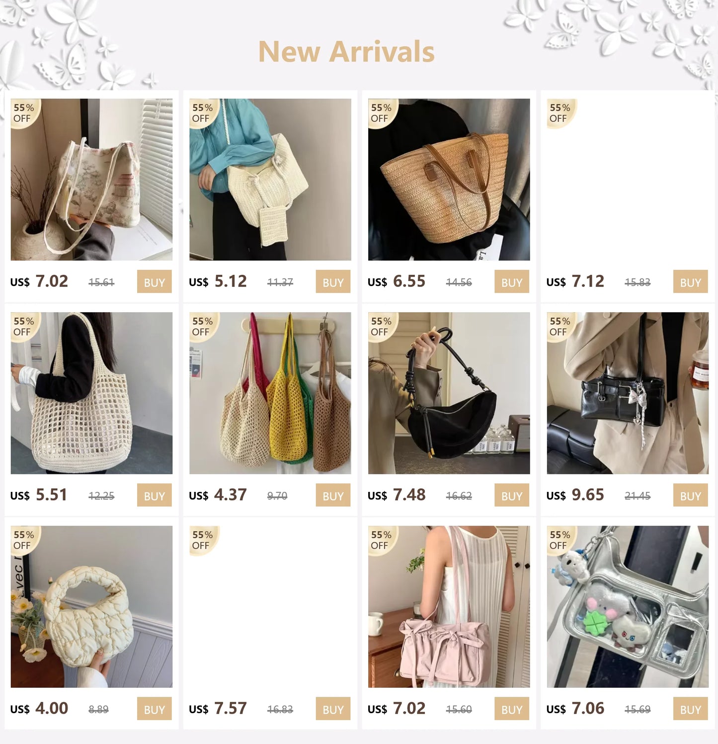 Summer New Nylon Waterproof All-match Messenger Bag Dumpling Bag Men and Women Multi-color High-quality Shoulder Bags