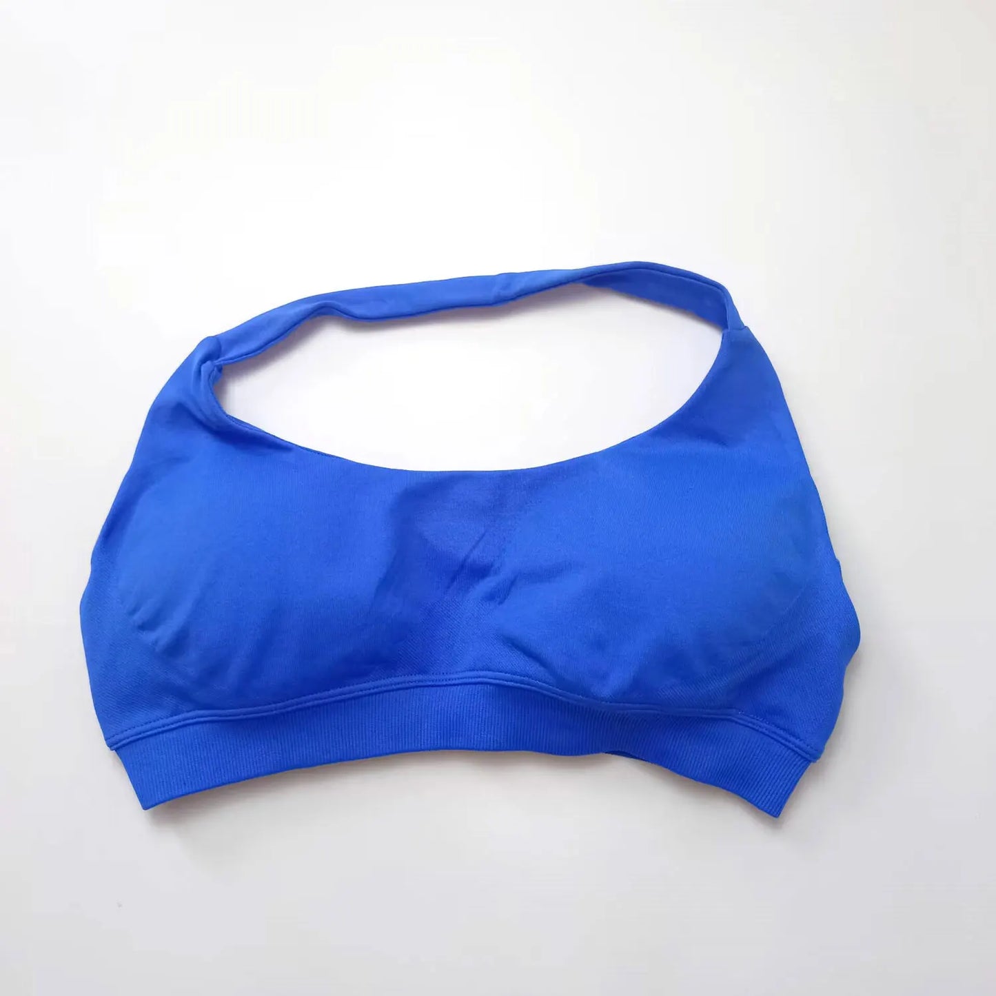 NCLAGEN Sports Bra Women Seamless Halter Top High Support Push-up Open Back Gym wear Fitness Yoga Workout underwear