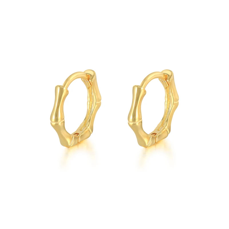 CANNER White Zircon Simple Love Round Earring For Women 925 Sterling Silver Earrings Hoops Pendiente Plata Piercing Gold Jewelry