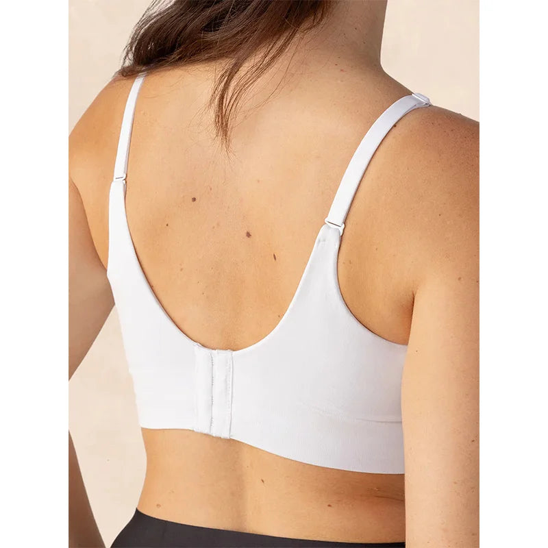 Women's Sexy Body Shaping Plus Size Fixed Cup Bra Supporting Traceless Underwear Comfortable Gather-up Wireless Bra