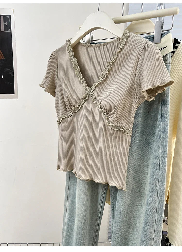 Summer Women T Shirt T-Shirt Woman Clothes Tops Tshirt Female Crop Top Tees Y2k Para Mujer Ropa De Mujer Roupas Feminina Traf