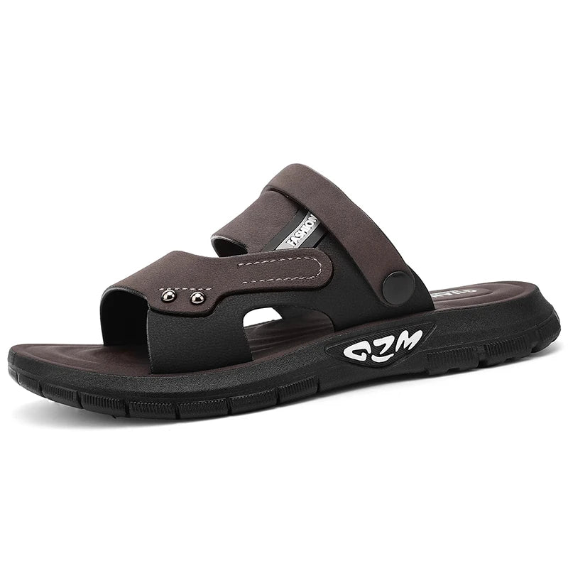YRZL Men Slides Summer Comfortable Slippers Sandals for Men Soft Lightweight Breathable Casual Beach Shoes Indoor Outdoor Slides