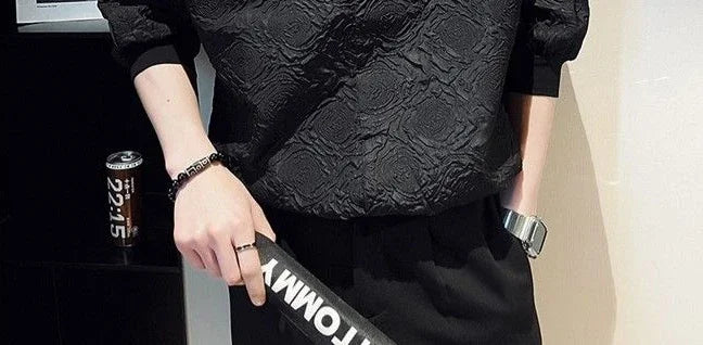 Man Shirt Graphic Half Sleeve Shirts For Men White New In Fashion 2024 Xxl Elegant With Sleeves Tops Trend S Luxury Social I