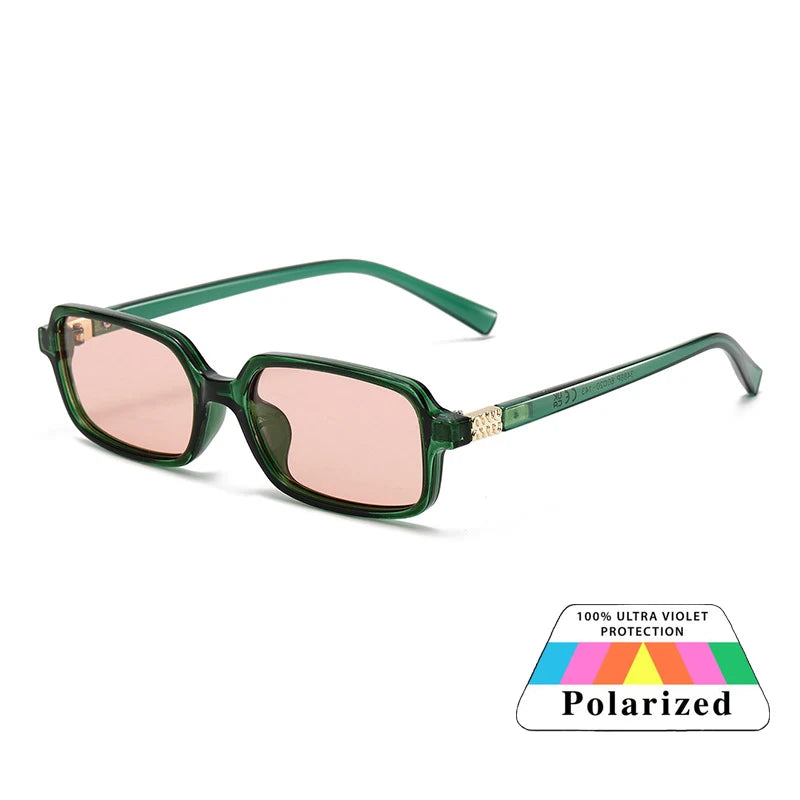 Polarized Small Square Sunglasses Men Women Driving Shades Uv400 Fashion Retro Vintage Sun Glasses Summer Trendy Travel Eyewear