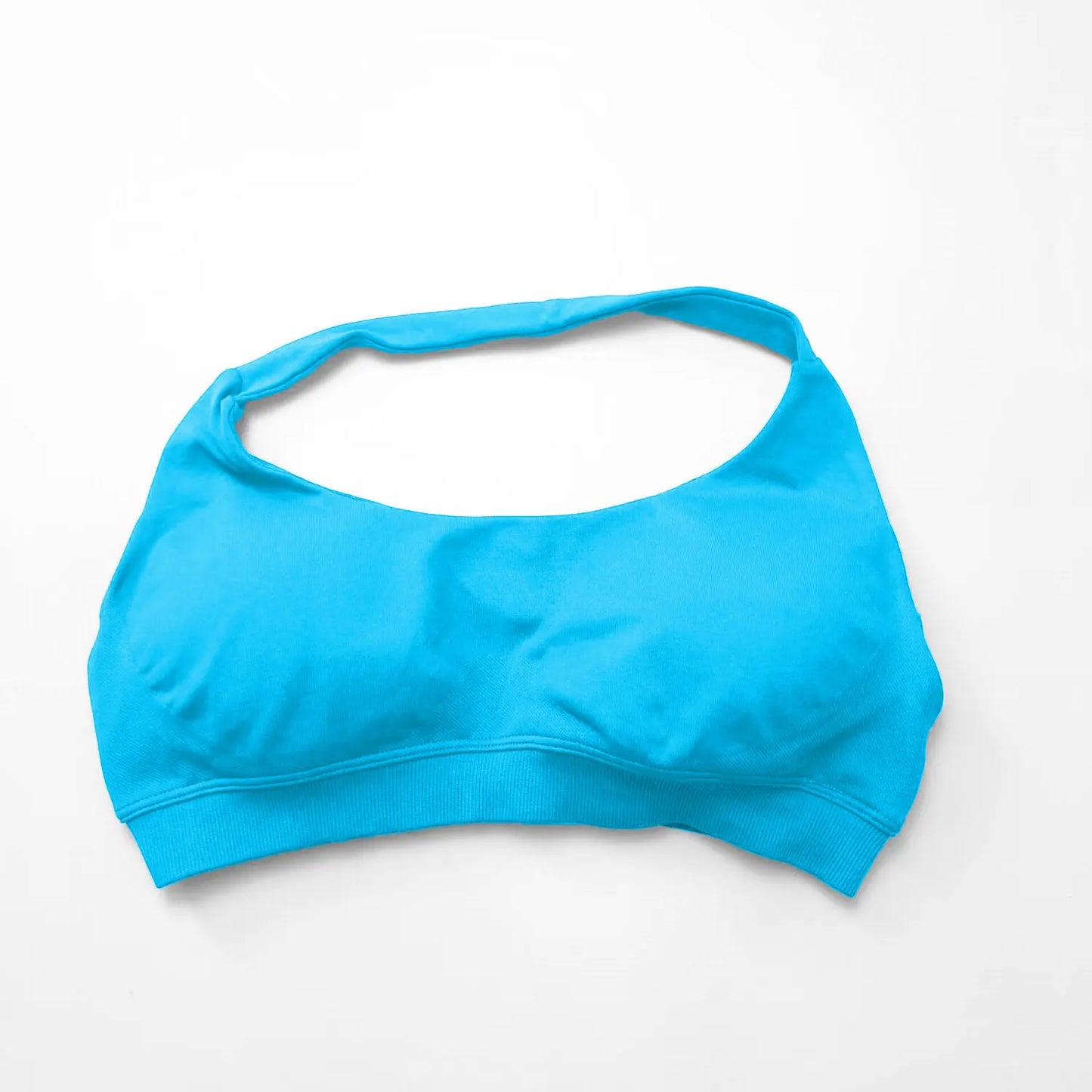 NCLAGEN Sports Bra Women Seamless Halter Top High Support Push-up Open Back Gym wear Fitness Yoga Workout underwear