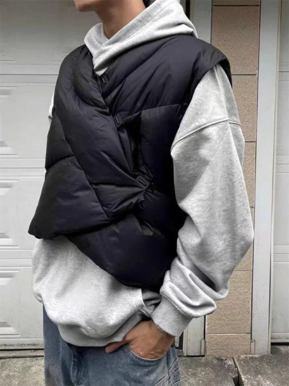 2025 New Vest Jacket Women Winter Warm Waistcoats Korean Fashion Ladies Stand Collar Down Coat Female Loose Oversize Outwears