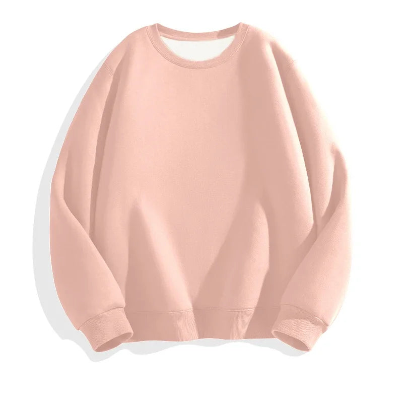 LEGIBLE 2025 Autumn Winter Woman's Hoodies Oversize Female Loose Solid Thicken Fleece Warm Women Sweatshirts Lady