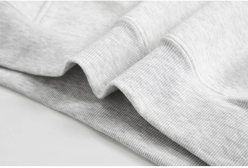 LAPPSTER Men Women Cleanfit Y2k Short Hooded Hoodies Korean Fashions 2000s Sweatshirts Tracksuit Grey Harajuku Big Pocket Hoodie