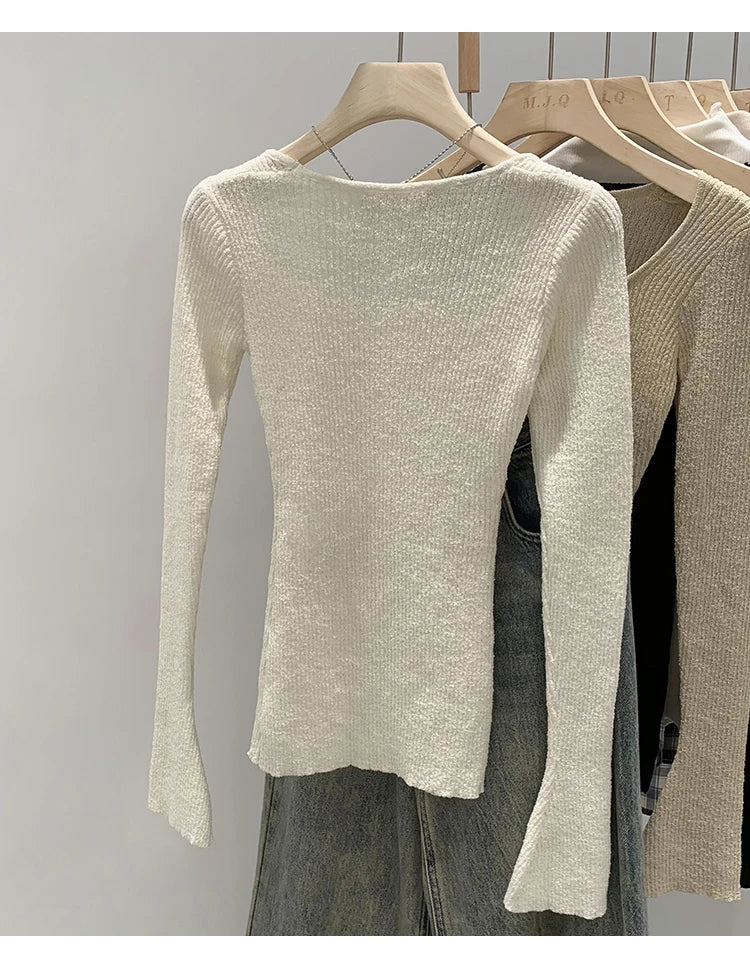 Women Sweater Womens Winter Sweaters Pullover Traf Female Knitting Overszie Long Sleeve Loose Knitted Outerwear ropa de mujer