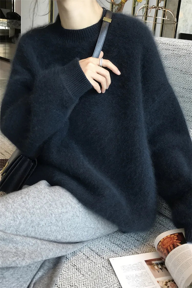 Women Sweater Womens Winter Sweaters Pullover Traf Female Knitting Overszie Long Sleeve Loose Knitted Outerwear Ropa De Mujer