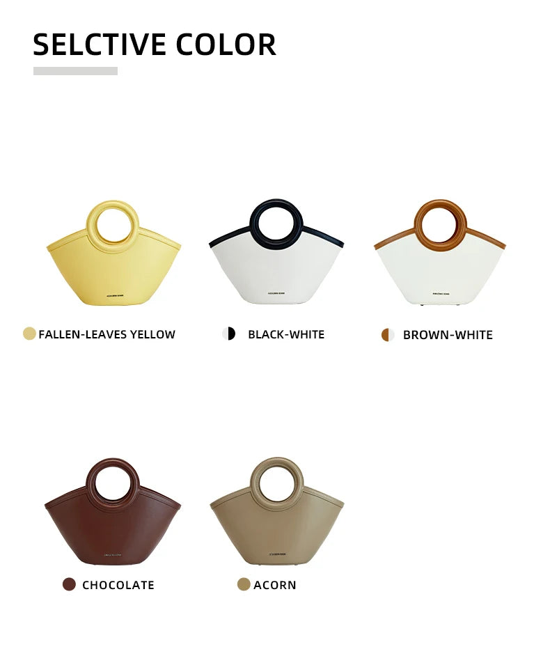 Amazing Song Shell Bag Handbag Niche Leather Ol Cross-Body Bag