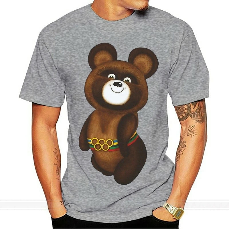 t-shirt man fashion brand tees bear of ussr tshirt men t-shirt tops male top tees drop shipping