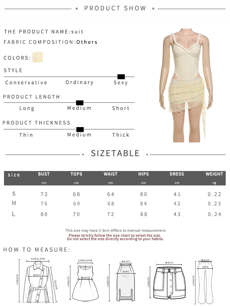 Weird Puss Jacquard Elegant 2 Piece Women Low-Neck Sleeveless Bodysuits+Ruched See Through Tassel Skirts Beach Party Trend Suits