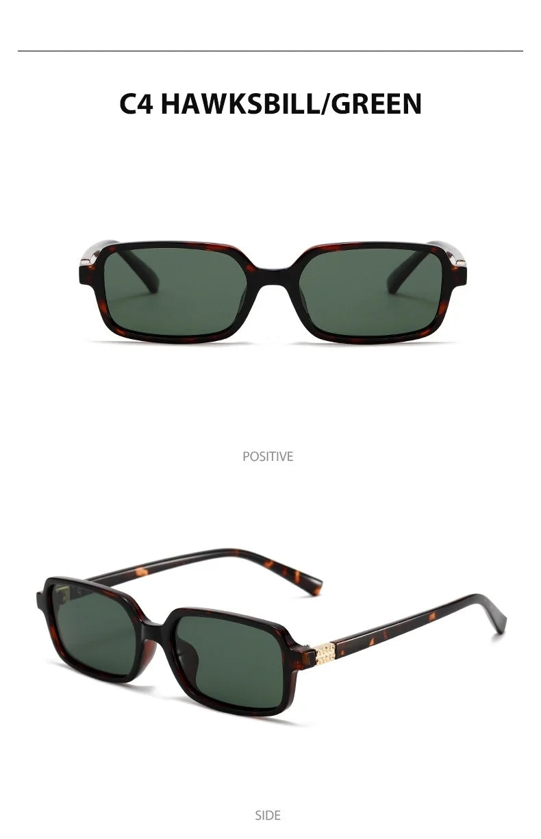 Polarized Small Square Sunglasses Men Women Driving Shades Uv400 Fashion Retro Vintage Sun Glasses Summer Trendy Travel Eyewear