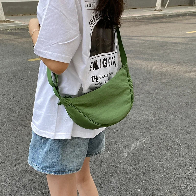 Summer New Nylon Waterproof All-match Messenger Bag Dumpling Bag Men and Women Multi-color High-quality Shoulder Bags