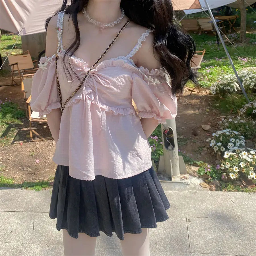 Y2k Clothes Harajuku Women's Summer Denim Skirt High Waist Bandage Jupe 2025 Faldas De Mujer Korean Fashion Slim Mini Skirts