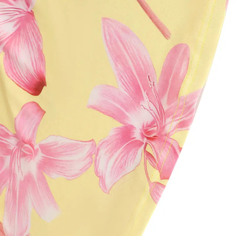 Women Sling Maxi Dresses Summer New Streetwear Fashion Print Casual Slim Dress Sexy Backless V-Neck Elegant Lady Dress Clothing