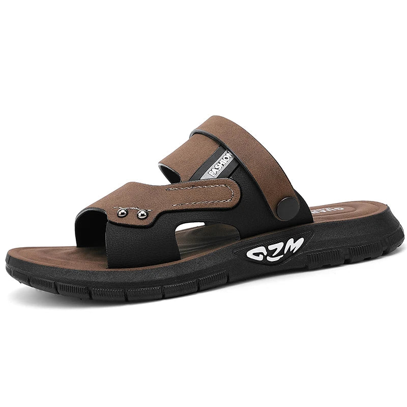 YRZL Men Slides Summer Comfortable Slippers Sandals for Men Soft Lightweight Breathable Casual Beach Shoes Indoor Outdoor Slides