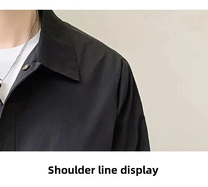 Casual Collared Men's Jacket Hot Sale Of The Season New Style British Style Versatile Spring Autumn Youth Casual Fashionable Mal