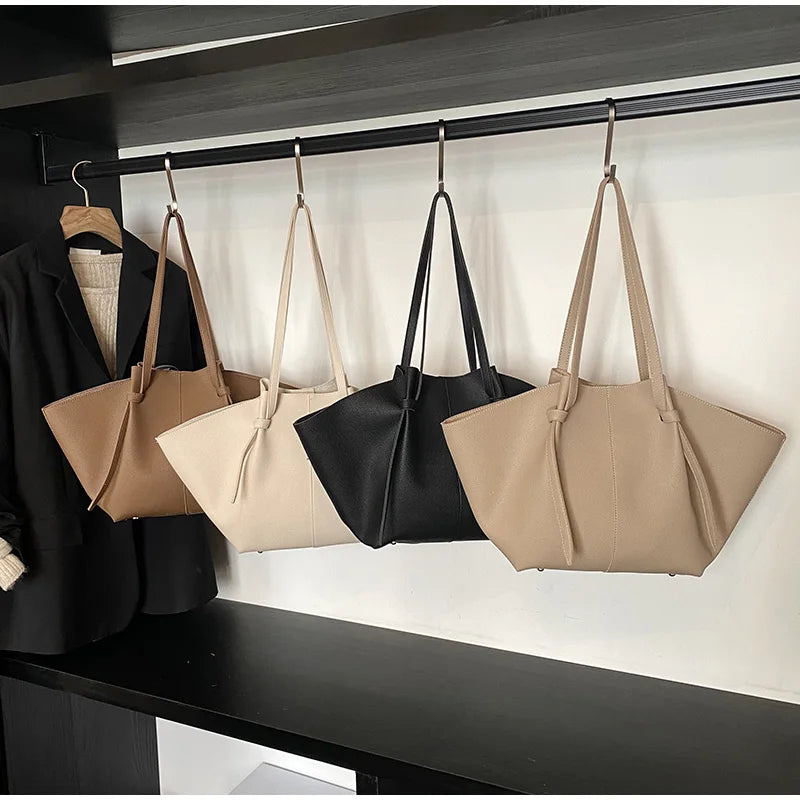 Women's Shoulder Bag Suede Nubuck Large Capacity Hand-held Wing Tote Bag Designer Long Shoulder Strap Shopping Roomy Bags New