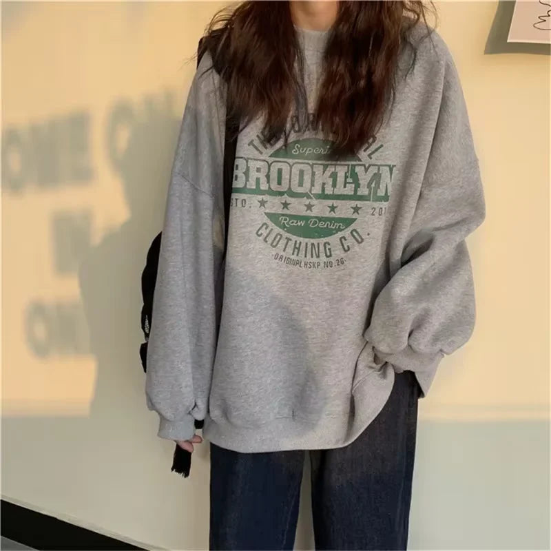 Women Sweatshirt Long Sleeve Y2k women's clothing Anime Hoodies Striped T Shirt Harajuku Streetwear Pullovers Women Tops jackets