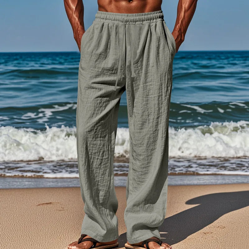 Men's Casual Pants Comfortable and Breathable Daily Wear with Fashionable Men Must Be Large Size Loose