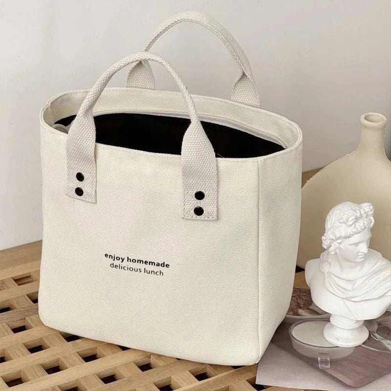 Women's Canvas Handbag Solid Color Women's Casual Large Capacity Travel Bag