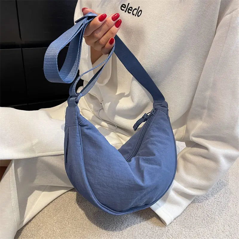Summer New Nylon Waterproof All-match Messenger Bag Dumpling Bag Men and Women Multi-color High-quality Shoulder Bags