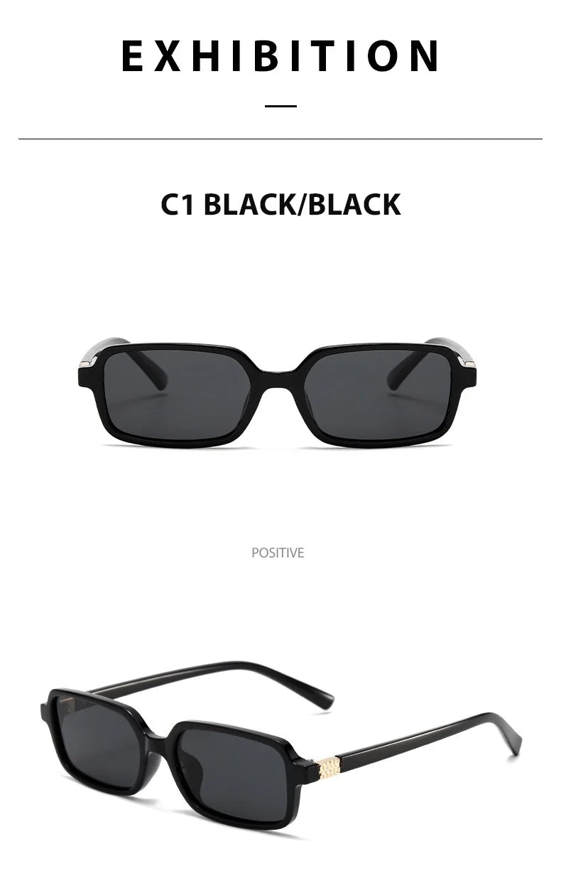 Polarized Small Square Sunglasses Men Women Driving Shades Uv400 Fashion Retro Vintage Sun Glasses Summer Trendy Travel Eyewear