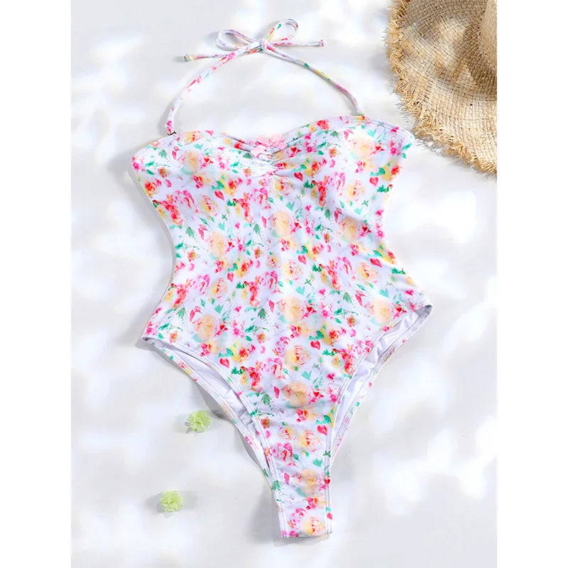 Plaid Print Bikinis Bow Swimwear Women Swimsuit Triangle Bikini Set Bandage Bath Suit Low Waist Thong Beachwear New Biquini