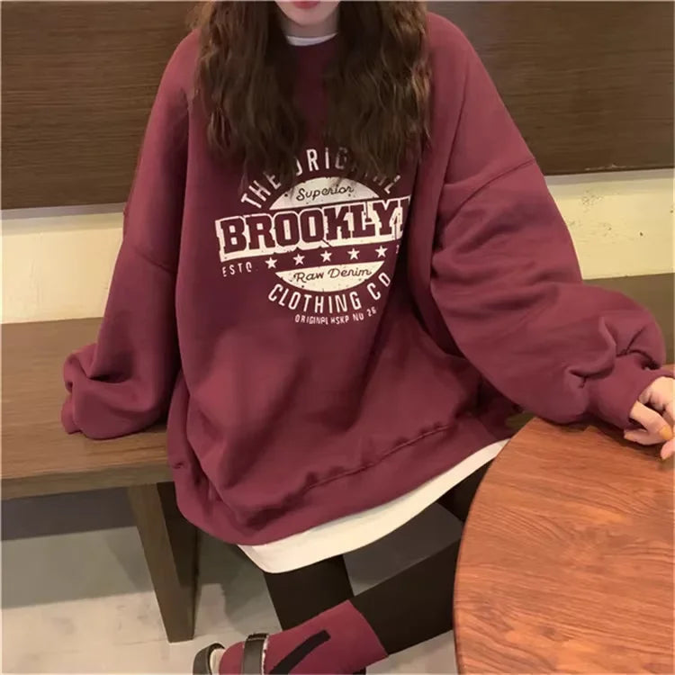 Women Sweatshirt Long Sleeve Y2k women's clothing Anime Hoodies Striped T Shirt Harajuku Streetwear Pullovers Women Tops jackets