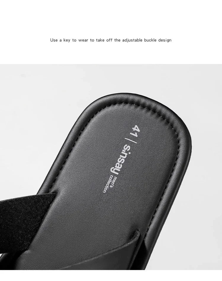 New Slippers Men's Summer Casual Shoes for Men Outdoor Comfortable Soft Sole Slides Beach Sandals Size 39-46 Dropshipping