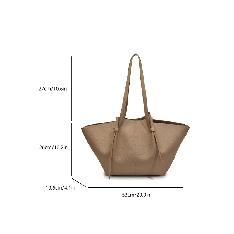 Women's Shoulder Bag Suede Nubuck Large Capacity Hand-held Wing Tote Bag Designer Long Shoulder Strap Shopping Roomy Bags New
