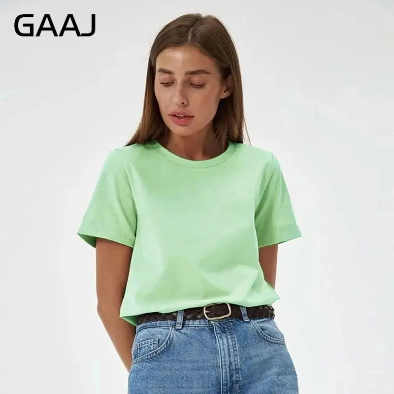3XL 4XL 100% Cotton Women s T shirt Oversized Casual Solid Tees Short Sleeve Summer Top Plain Streetwear Quality Basic Clothing