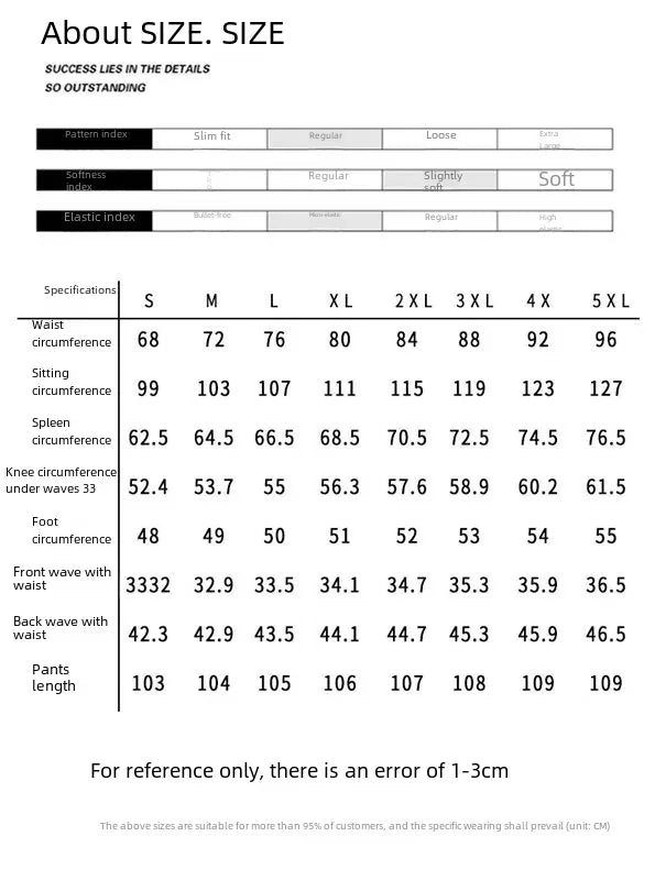 White Loose-fit Straight-leg Trousers For Men Autumn Casual Pants Suitable For Casual Occasions No Ironing Required