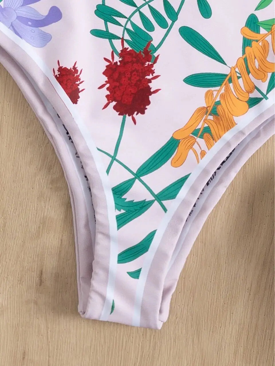 New Vintage Printed Double-sided Wear Swimming Bathing Suit Women Bandage Sexy One Piece Swimsuit Beachwear Swimwear Woman