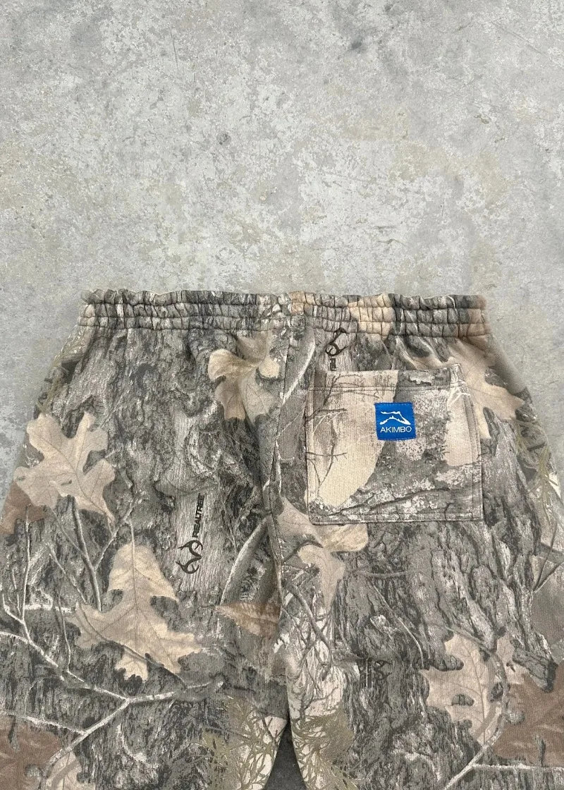Y2K Retro SweatPants Camouflage Pattern Print Streetwear Men harajuku Street Hip Hop Unisex Oversized Casual Camo Baggy Trousers