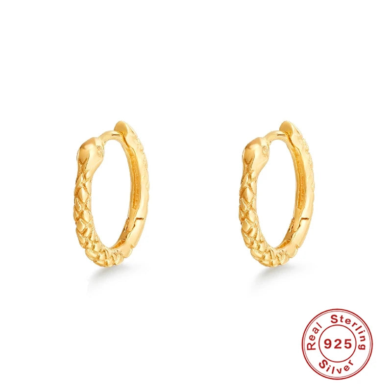 CANNER White Zircon Simple Love Round Earring For Women 925 Sterling Silver Earrings Hoops Pendiente Plata Piercing Gold Jewelry