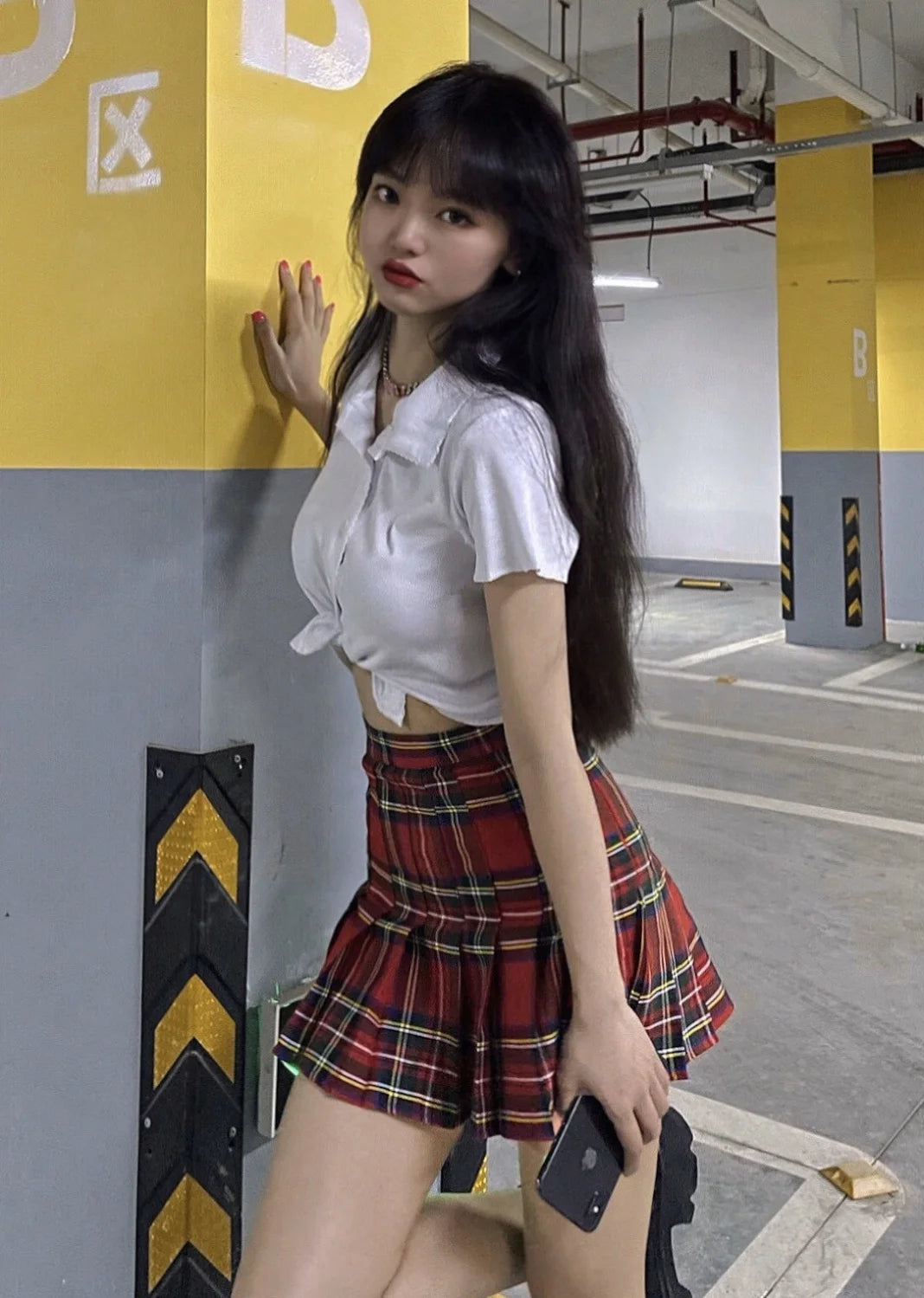 Plaid Pleated Mini Skirts for Women Casual Simple Korean Fashion Preppy Style Vintage Chic High Waist Faldas Hotsweet All-match