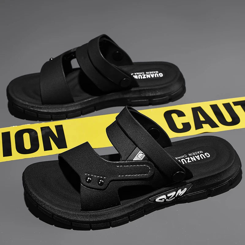 YRZL Men Slides Summer Comfortable Slippers Sandals for Men Soft Lightweight Breathable Casual Beach Shoes Indoor Outdoor Slides