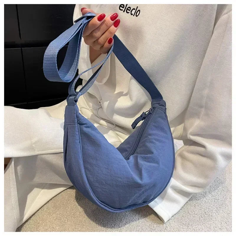 Summer New Nylon Waterproof All-match Messenger Bag Dumpling Bag Men and Women Multi-color High-quality Shoulder Bags