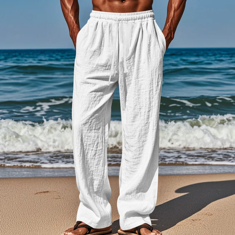Men's Casual Pants Comfortable and Breathable Daily Wear with Fashionable Men Must Be Large Size Loose