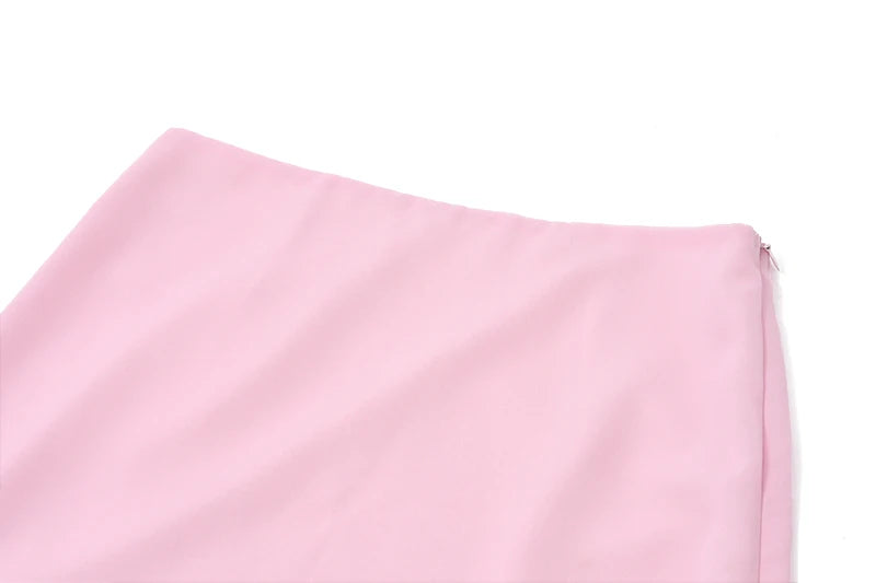 WhereMery Temperament Women's Two Piece Set Off Shoulder Sleeveless Patchwork Crop Tops With Sexy Slim Low-Waist Straight Skirts