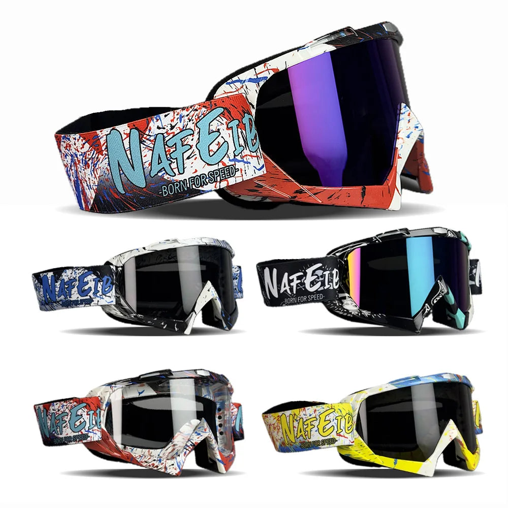 Newest Motorcycle Goggles For Men Motocross Sunglasses Safety Protective MX Night Vision Helmet Goggles vintage Driving Glasses